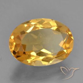 Citrino Arancio Scuro-Oro naturale da 2.59 ct, Ovale, VS