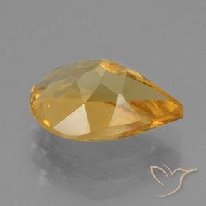 Citrino Arancio medio-chiaro-oroG naturale da 2.17 ct, Forma a pera, VS