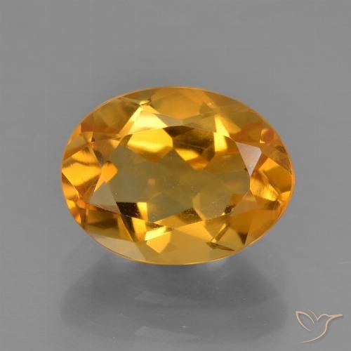 1.97ct Naturale Arancio intenso-OroG Citrino, Ovale, VS