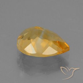 Citrino Arancio Dorato Profondo naturale da 1.49 ct, Forma a pera, VS