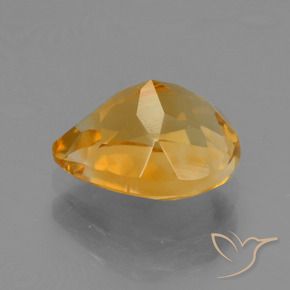 Citrino Arancio Scuro-Oro naturale da 1.84 ct, Forma a pera, VS