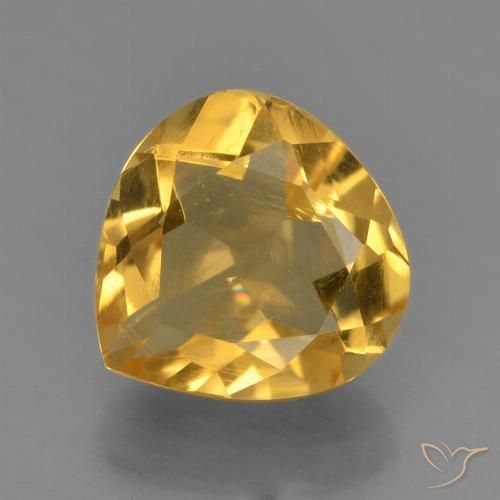 1.45ct Naturale Dorato scuro Citrino, Forma a pera, VS