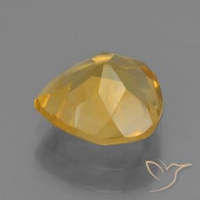 Citrino Dorato scuro naturale da 1.45 ct, Forma a pera, VS