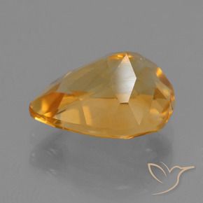 Citrino Arancio-Oro naturale da 2.32 ct, Forma a pera, VS