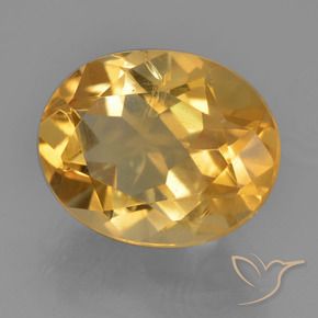 Citrino Arancio Dorato Profondo naturale da 4.71 ct, Ovale, VS-SI