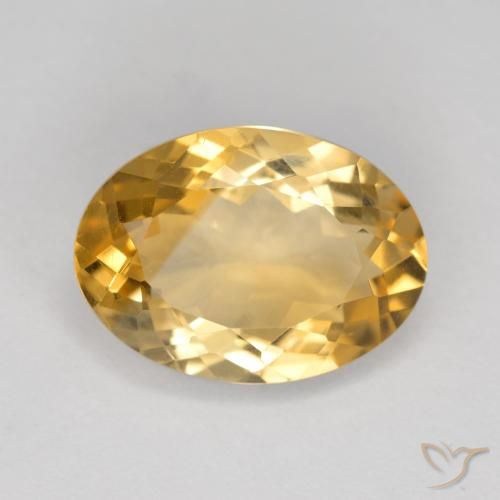 5.30ct Naturale Dorato Citrino, Ovale, VVS-VS