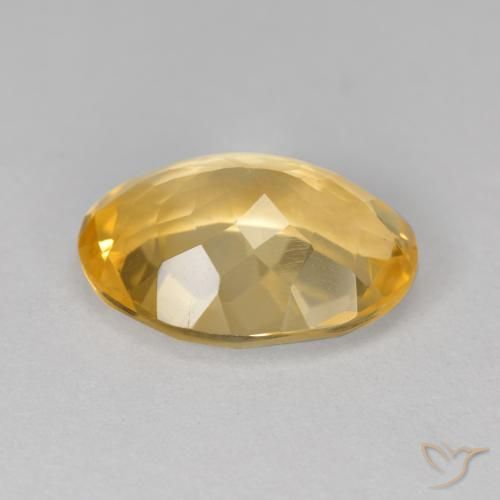 Citrino Dorato naturale da 5.30 ct, Ovale, VVS-VS