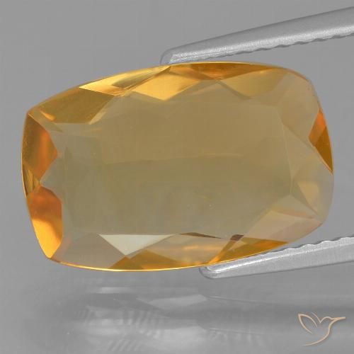 3.55ct Naturale Arancio intenso-OroG Citrino, Cuscino, VVS-VS