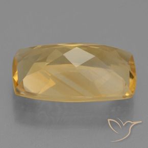 Citrino Dorato medio-scuro naturale da 3.96 ct, Cuscino, VS