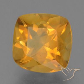 Citrino Arancio intenso-OroG naturale da 1.90 ct, Cuscino, VS