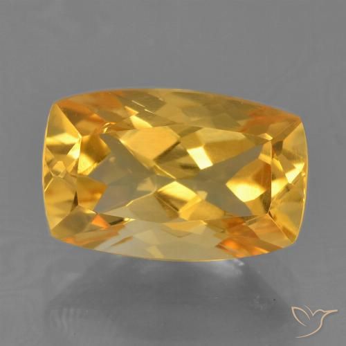 2.65ct Naturale Dorato medio Citrino, Cuscino, VVS-VS