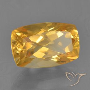 Citrino Dorato medio naturale da 2.65 ct, Cuscino, VVS-VS