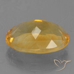 Citrino Dorato medio-scuro naturale da 4.95 ct, Ovale, VS