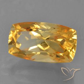 Citrino Arancio Scuro-Oro naturale da 4.24 ct, Cuscino, VVS-VS