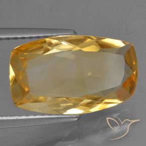 Citrino Arancio Dorato Profondo naturale da 4.01 ct, Cuscino, VVS-VS