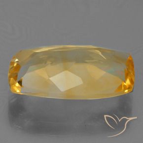 Citrino Arancio Dorato Profondo naturale da 4.01 ct, Cuscino, VVS-VS