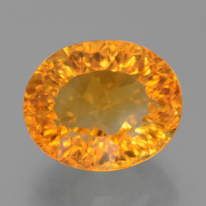 Citrino naturale oro da 5,00 ct, taglio ovale, VS