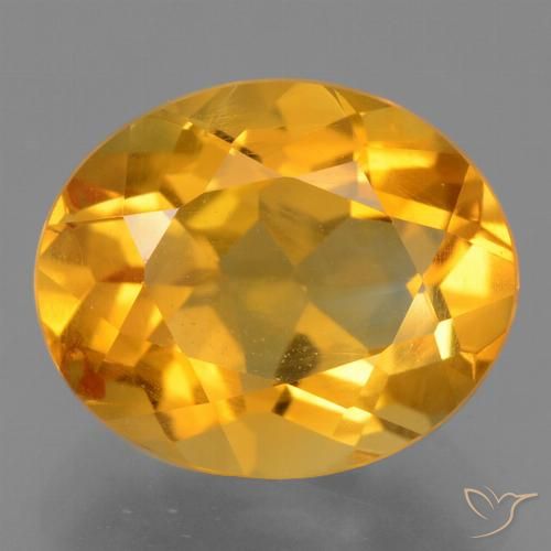 3.01ct Naturale Arancio intenso-OroG Citrino, Ovale, VS