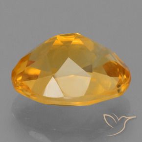 Citrino Arancio intenso-OroG naturale da 3.01 ct, Ovale, VS