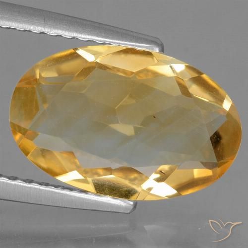 2.70ct Naturale Arancio medio-chiaro-oroG Citrino, Ovale, VS
