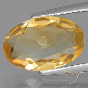Citrino Arancio medio-chiaro-oroG naturale da 2.70 ct, Ovale, VS