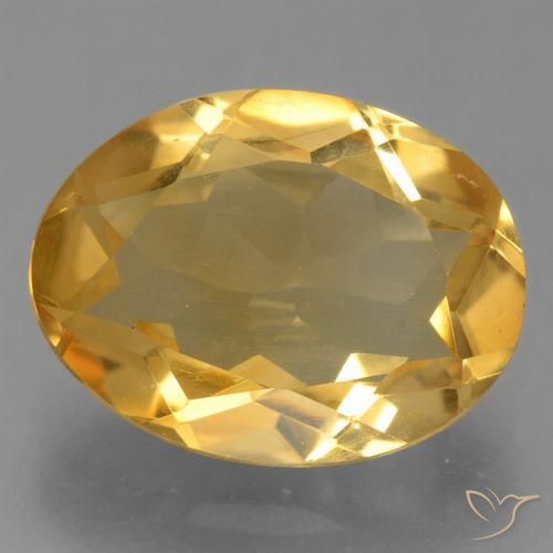 2.63ct Naturale Arancio medio-chiaro-oroG Citrino, Ovale, VVS-VS