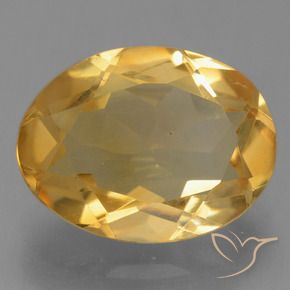 Citrino Arancio medio-chiaro-oroG naturale da 2.63 ct, Ovale, VVS-VS