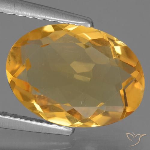 2.49ct Naturale Arancio intenso-OroG Citrino, Ovale, VVS-VS