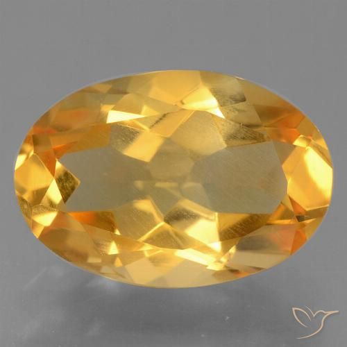 2.42ct Naturale Arancio intenso-OroG Citrino, Ovale, VVS-VS