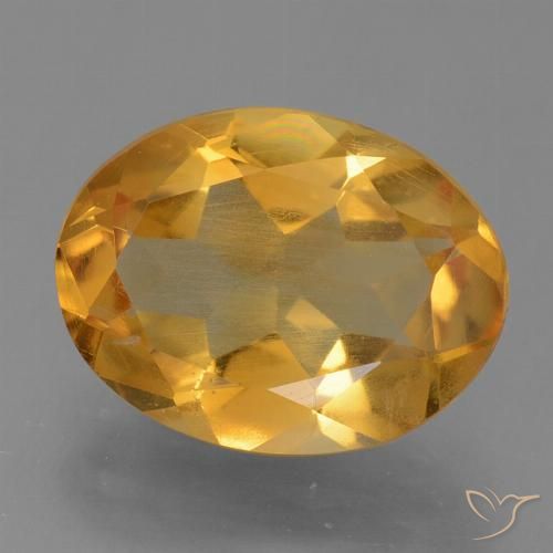 2.08ct Naturale Arancio intenso-OroG Citrino, Ovale, VS