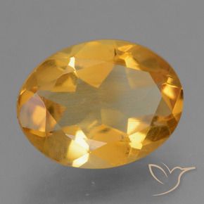 Citrino Arancio intenso-OroG naturale da 2.08 ct, Ovale, VS