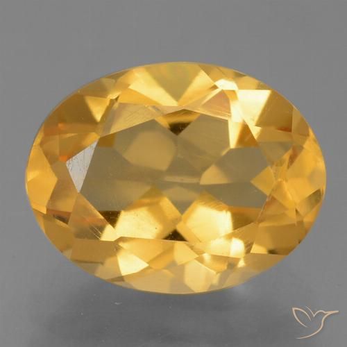 2.10ct Naturale Arancio medio-chiaro-oroG Citrino, Ovale, VS