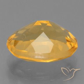 Citrino Arancio medio-chiaro-oroG naturale da 2.10 ct, Ovale, VS