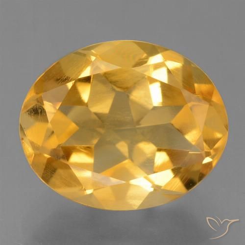 2.78ct Naturale Arancio intenso-OroG Citrino, Ovale, VS