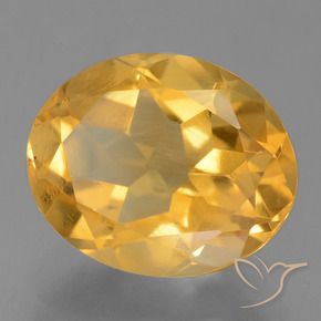 Citrino Arancio intenso-OroG naturale da 2.78 ct, Ovale, VS