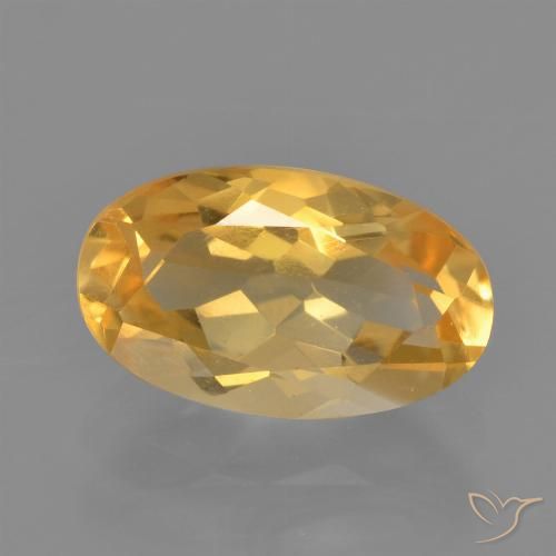 2.13ct Naturale Arancio-Oro Citrino, Ovale, VVS-VS