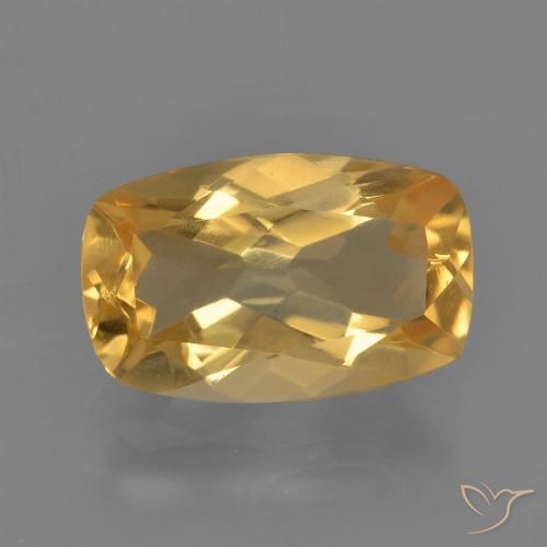 2.68ct Naturale Arancio chiaro-Oro Citrino, Cuscino, VVS-VS