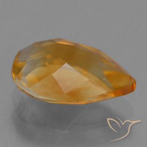 Citrino Arancio intenso-OroG naturale da 2.06 ct, Forma a pera, VS