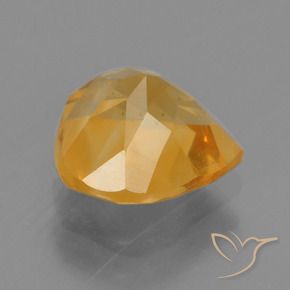 Citrino Arancio-Oro naturale da 1.72 ct, Forma a pera, VS