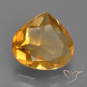 Citrino Arancio Scuro-Oro naturale da 1.86 ct, Forma a pera, VS