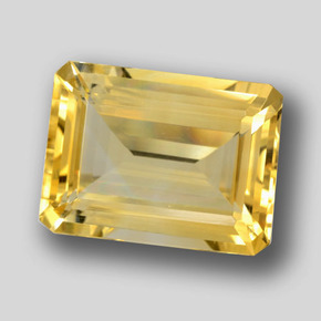 Citrino Giallo oro naturale da 9.46 ct, Taglio smeraldo, VVS-VS