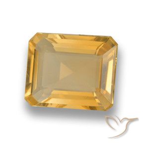 Citrino Oro medio naturale da 3.81 ct, Ottagonale / Taglio smeraldo, VVS