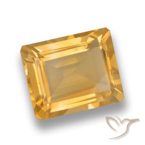 Citrino Arancio chiaro-Oro naturale da 4.21 ct, Ottagonale / Taglio smeraldo, VVS-VS