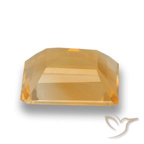 Citrino Arancio chiaro-Oro naturale da 4.21 ct, Ottagonale / Taglio smeraldo, VVS-VS