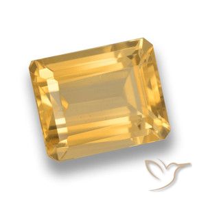 Citrino Oro medio naturale da 4.31 ct, Ottagonale / Taglio smeraldo, VVS-VS