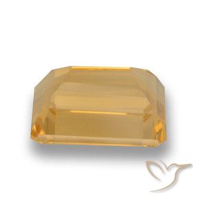 Citrino Oro medio naturale da 4.31 ct, Ottagonale / Taglio smeraldo, VVS-VS