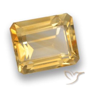 Citrino Arancio medio-chiaro-oroG naturale da 4.24 ct, Ottagonale / Taglio smeraldo, VVS-VS