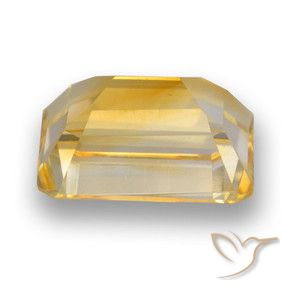 Citrino Arancio medio-chiaro-oroG naturale da 4.24 ct, Ottagonale / Taglio smeraldo, VVS-VS