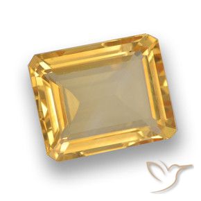 Citrino Arancio medio-chiaro-oroG naturale da 3.85 ct, Ottagonale / Taglio smeraldo, VVS