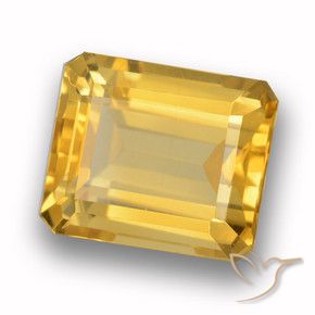 Citrino Oro medio naturale da 4.66 ct, Ottagonale / Taglio smeraldo, VVS-VS